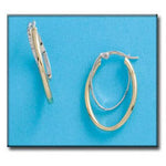 AROS ORO 18KL BICOLOR - Peso: 3.65 gr 