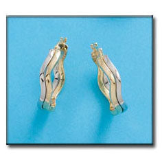 AROS ORO 18KL BICOLOR - Peso: 4.70 gr 