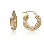 AROS ORO 18KL CALADOS - 10MM - Peso: 4.55 gr 