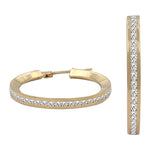 AROS ORO 18KL CIRCONITAS - 20MM - Peso: 3.65 gr 