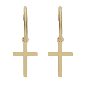 AROS ORO 18KL CRUZ - 5.50MM