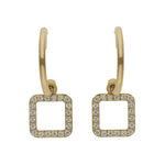 AROS ORO 18KL CUADRADO CIRCONITAS - 5.50MM