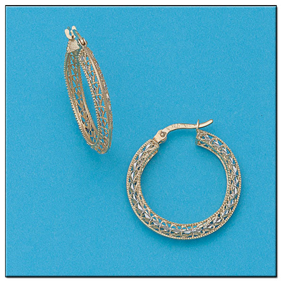 AROS ORO 18KL FILIGRANA - Peso: 3.60 gr 