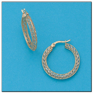 AROS ORO 18KL FILIGRANA - Peso: 3.75 gr 