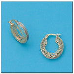 AROS ORO 18KL FILIGRANA - Peso: 4.45 gr 