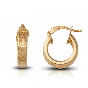 AROS ORO 18KL GRECA - 12MM - Peso: 1.80 gr 