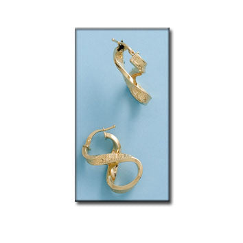 AROS ORO 18KL GRECA - 15x27MM - Peso: 2.90 gr 