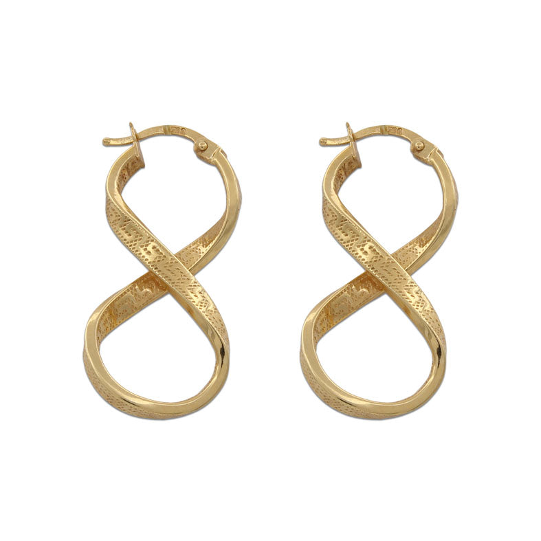 AROS ORO 18KL GRECA - 16x32MM - Peso: 4.00 gr 