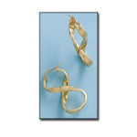 AROS ORO 18KL GRECA - 17x37MM - Peso: 5.95 gr 