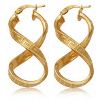 AROS ORO 18KL GRECA - 17x37MM - Peso: 6.05 gr 