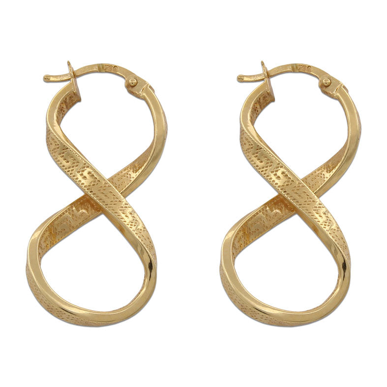 AROS ORO 18KL GRECA - 20X40MM - Peso: 3.90 gr 