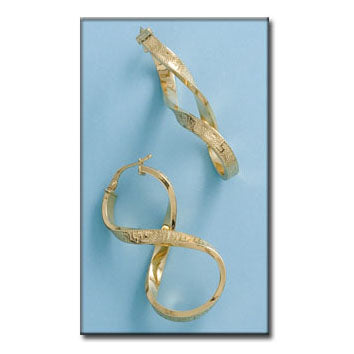 AROS ORO 18KL GRECA - Peso: 4.80 gr 