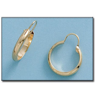 AROS ORO 18KL MEDIA CAÑA - 12MM