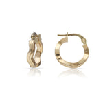 AROS ORO 18KL ONDAS - 10MM
