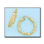 AROS ORO 18KL ONDULADOS - 18MM - Peso: 2.10 gr 