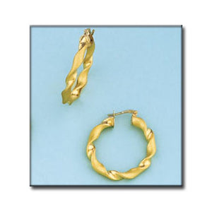 AROS ORO 18KL ONDULADOS - 21MM - Peso: 2.40 gr 