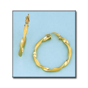 AROS ORO 18KL ONDULADOS - 30MM - Peso: 2.80 gr 