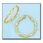 AROS ORO 18KL ONDULADOS - 30MM - Peso: 3.20 gr 
