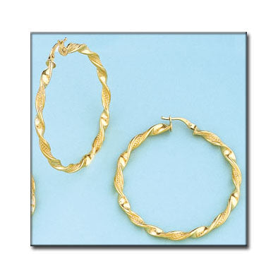 AROS ORO 18KL ONDULADOS - 42MM - Peso: 3.90 gr 