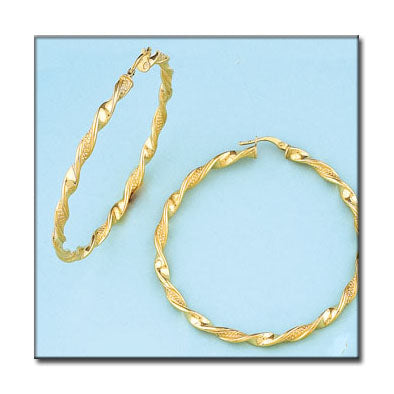 AROS ORO 18KL ONDULADOS - 55MM - Peso: 6.75 gr 