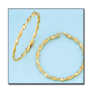 AROS ORO 18KL ONDULADOS - 55MM - Peso: 6.75 gr 