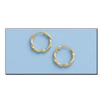 AROS ORO 18KL RIZADOS - 11MM