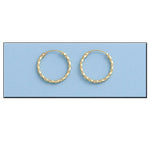 AROS ORO 18KL RIZADOS - 13MM