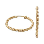 AROS ORO 18KL RIZADOS - 20 MM - Peso: 2.75 gr 