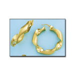 AROS ORO 18KL RIZADOS - 26MM - Peso: 8.65 gr 