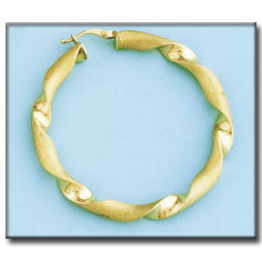 AROS ORO 18KL RIZADOS - 42MM - Peso: 6.20 gr 
