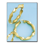 AROS ORO 18KL RIZADOS - 42MM - Peso: 8.90 gr 
