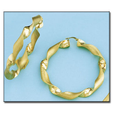AROS ORO 18KL RIZADOS -  53MM - Peso: 10.70 gr 