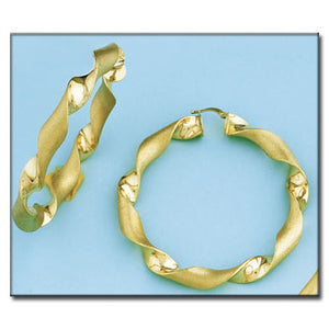 AROS ORO 18KL RIZADOS -  53MM - Peso: 12.75 gr 
