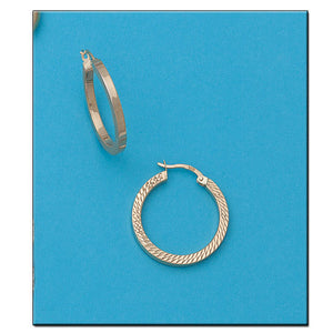 AROS ORO 18KL TALLADOS - 20MM - Peso: 2.35 gr 
