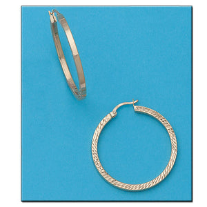 AROS ORO 18KL TALLADOS - 30MM - Peso: 3.20 gr 