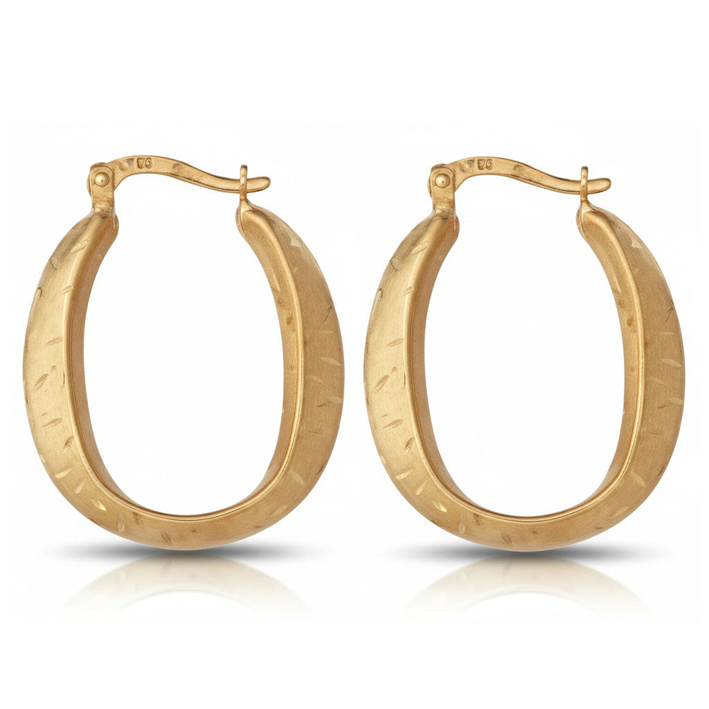 AROS ORO 18KL TALLADOS - Peso: 2.50 gr 