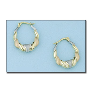 AROS ORO 18KL TRICOLOR - Peso: 2.35 gr 