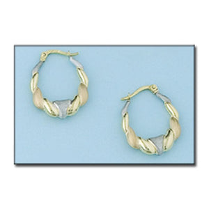AROS ORO 18KL TRICOLOR - Peso: 2.35 gr 