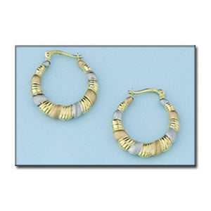AROS ORO 18KL TRICOLOR - Peso: 2.60 gr 