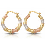 AROS ORO 18KL TRICOLOR - Peso: 2.60 gr 