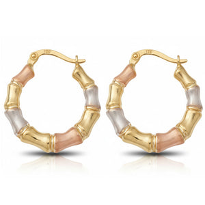 AROS ORO 18KL TRICOLOR - Peso: 2.60 gr 