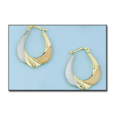 AROS ORO 18KL TRICOLOR - Peso: 2.80 gr 