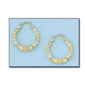 AROS ORO 18KL TRICOLOR - Peso: 4.05 gr 