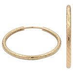AROS ORO 18KL TUBO - 25 MM - Peso: 2.65 gr 