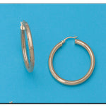 AROS ORO 18KL TUBO HEXAGONAL - 32MM - Peso: 5.10 gr 