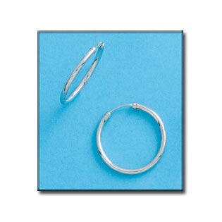 AROS ORO BLANCO 18KL  20MM
