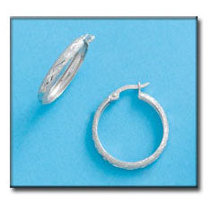 AROS ORO BLANCO 18KL - Peso: 2.35 gr 