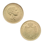 ARRAS ORO 18KL ALFONSINAS 16MM - Arras: 13 Monedas-34.80 gr 