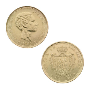 ARRAS ORO 18KL ALFONSINAS 16MM - Arras: 13 Monedas-34.80 gr 