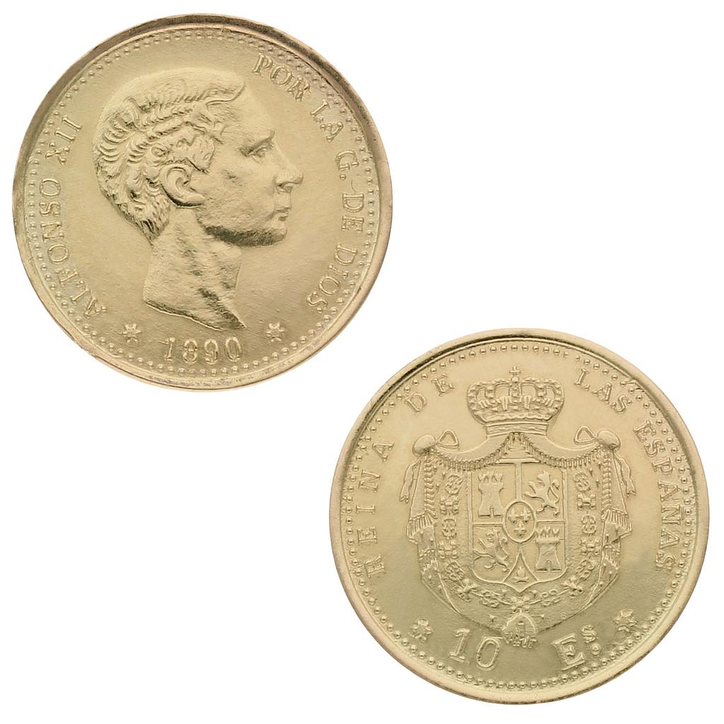 ARRAS ORO 18KL ALFONSINAS 18MM - Arras: 1 Moneda-4.20 gr 